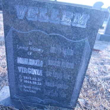 VELLEM Nomalungelo Virginia 1937-2010