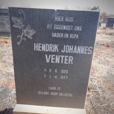 VENTER Hendrik Johannes 1899-1977