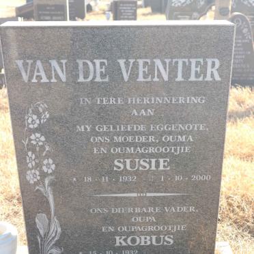 VENTER Kobus, van de 1932- &amp; Susie 1932-2000