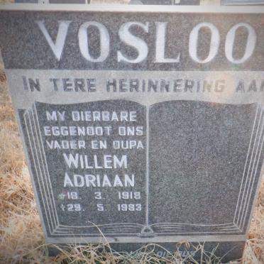 VOSLOO Willem Adriaan 1918-1983
