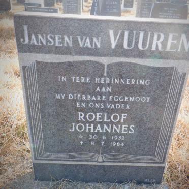 VUUREN Roelof Johannes, Jansen van 1932-1984