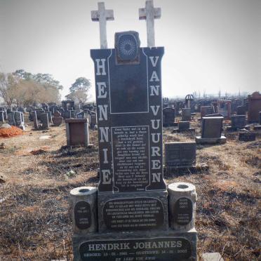 VUUREN Hendrik Johannes, van 1981-2003