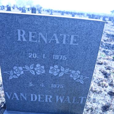 WALT Renate, van der 1975-1975