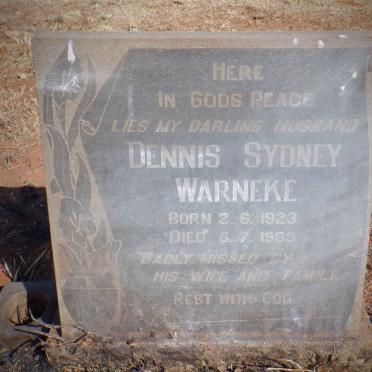 WARNEKE Dennis Sydney 1923-1969