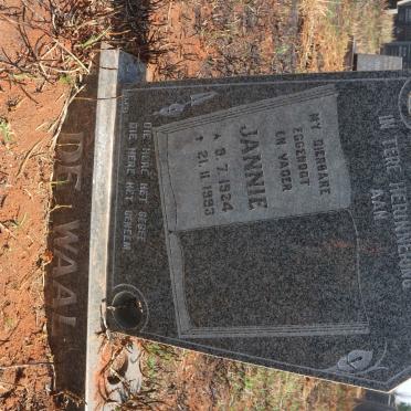 WAAL Jannie, de 1924-1993