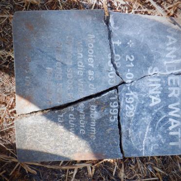 WATT Sina, van der 1929-1995