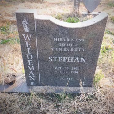 WEIDEMAN Stephan 1993-1998