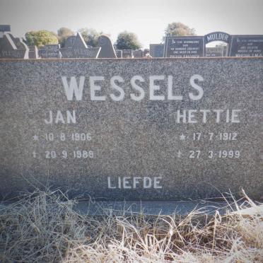 WESSELS Jan 1906-1989 &amp; Hettie 1912-1999