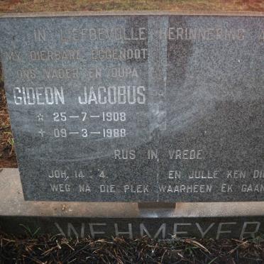 WEHMEYER Gideon Jacobus 1908-1988