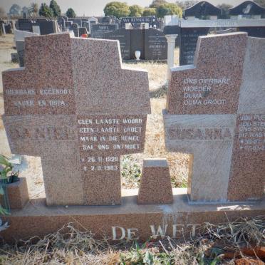 WET Daniel, de 1929-1983 &amp; Susanna 1934-2017