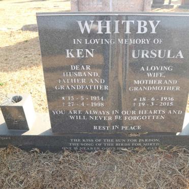 WHITBY Ken 1934-1998 &amp; Ursula 1936-2015