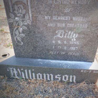 WILLIAMSON Billy 1945-1987