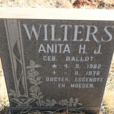 WILTERS Anita H.J. nee BALLOT 1952-1978