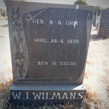 WILMANS W.J. 1908-1979
