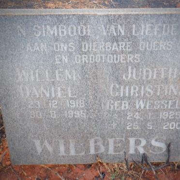 WILBERS Willem Daniel 1918-1995 &amp; Judith Christina WESSELS 1925-2005