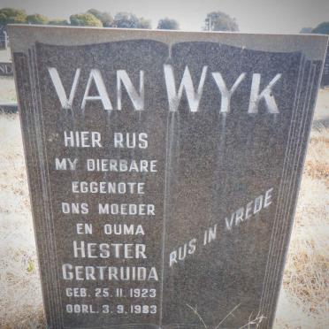 WYK Hester Gertruida, van 1923-1983