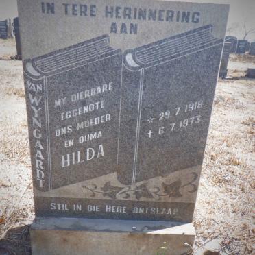 WYNGAARDT Hilda, van 1918-1973