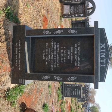 XINTI Nokwanda Kietha 1963-2011