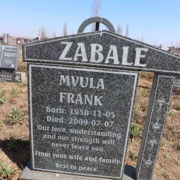ZABALE Mvula Frank 1950-2009