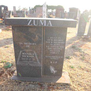 ZUMA Mandla Dickson 1964-2002