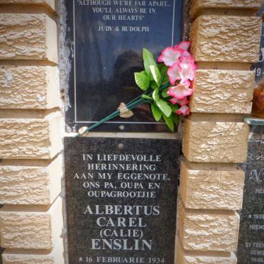 ENSLIN Albertus Carel 1934-2004 