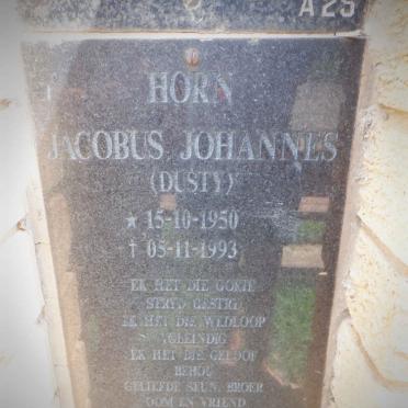 HORN Jacobus Johannes 1950-1993