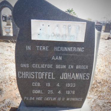 ? Christoffel Johannes 1933-1976
