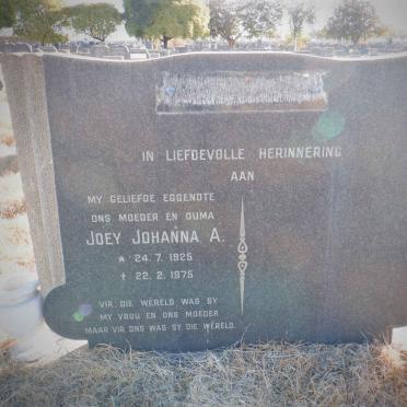 ? Joey Johanna A. 1925-1975