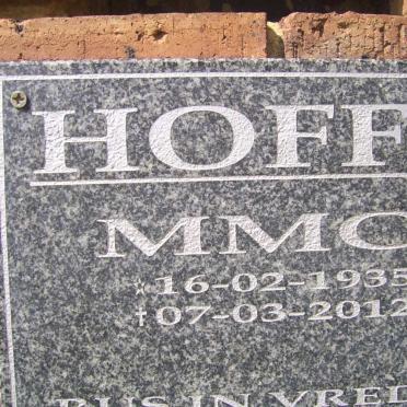 HOFFE M.M.C. 1935-2012