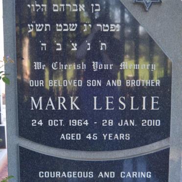 ABRAHAMS Mark Leslie 1964-2010