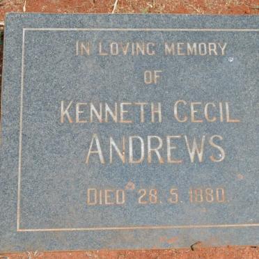 ANDREWS Kenneth Cecil -1980