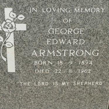 ARMSTRONG George Edward 1894-1962