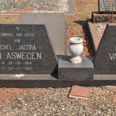 ASWEGEN Renier Jacobus, van 1903-1986 &amp; Rachel Jacoba 1914-1987