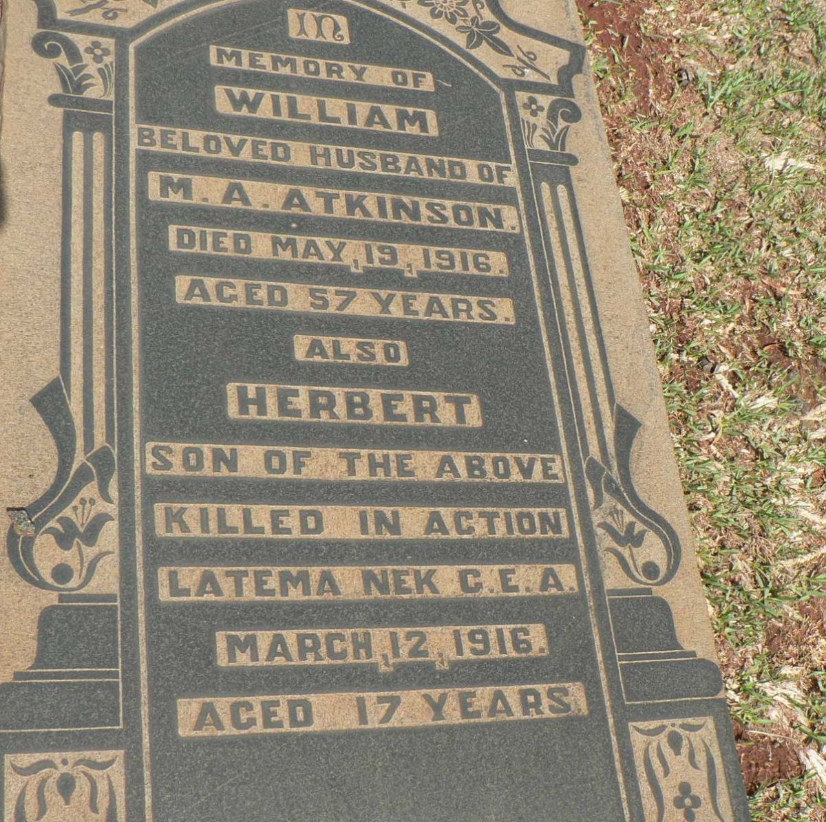 ATKINSON William -1916 :: ATKINSON Herbert -1916