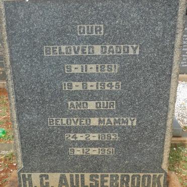 AULSEBROOK H.G. 1881-1945 &amp; ? 1883-1951