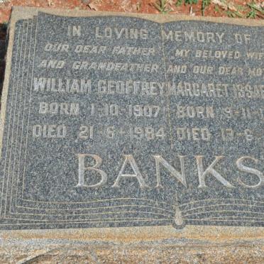 BANKS William Geoffrey 1907-1984 &amp; Margaret Issabella 1904-1960