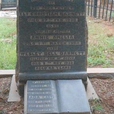 BARNETT Eli Christian -1930 &amp; Annie Amelia -1904 :: BARNETT Wesley Bell -1932 :: ? Ada 1914-1944