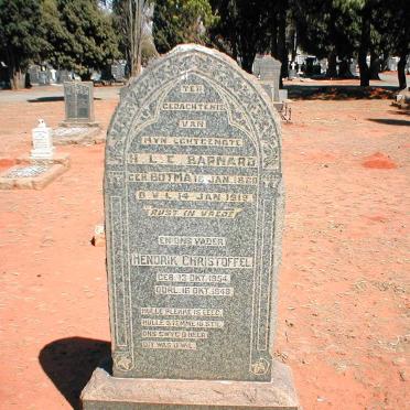 BARNARD Hendrik Christoffel 1854-1958 &amp; H.L.E BOTMA 1860-1919