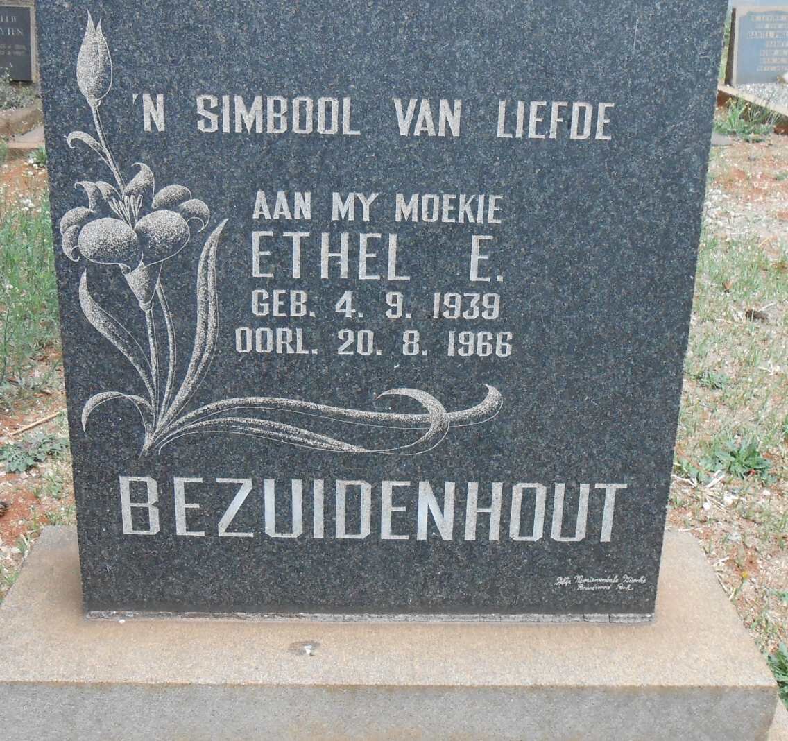 BEZUIDENHOUT Ethel E. 1939-1966
