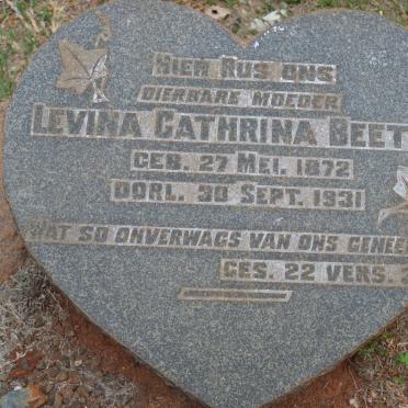 BEETGE Levina Cathrina 1872-1931