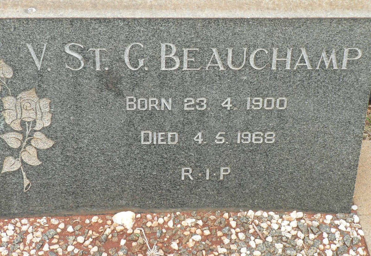 BEAUCHAMP V. St. G, 1900-1968