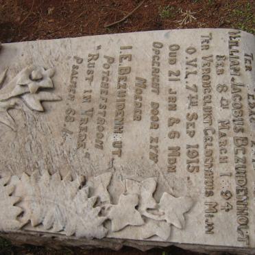 BEZUIDENHOUT William Jacobus 1894-1915