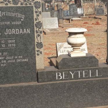 BEYTELL Frederik Jordaan 1902-1970 :: BEYTELL Barend Matteus 1937-1962