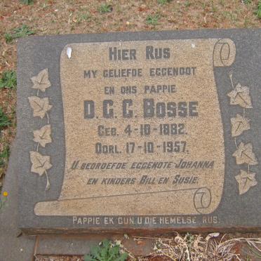 BOSSE D.G.C 1882-1957