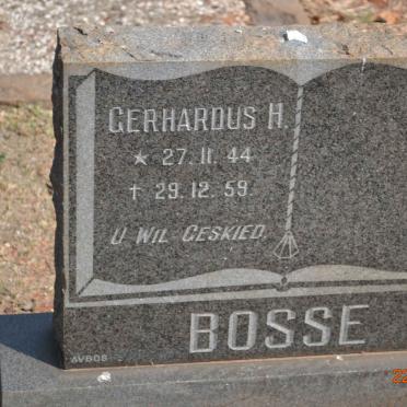 BOSSE Gerhardus H. 1944-1959
