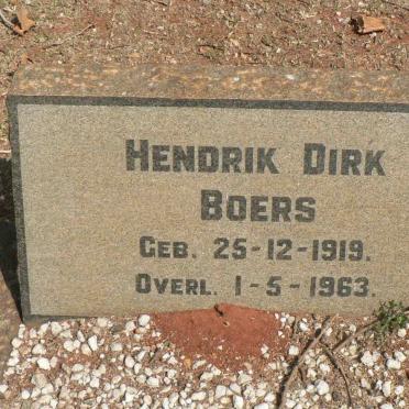 BOERS Hendrik Dirk 1919-1963