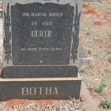 BOTHA Gertie