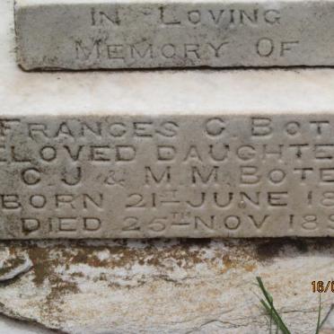 BOTES Frances C. 1899-1899