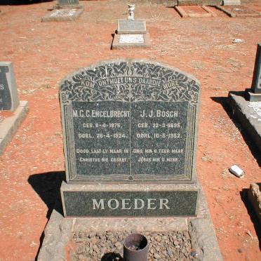 BOSCH J.J. 1895-1952 :: ENGELBRECHT M.C.C. 1875-1924