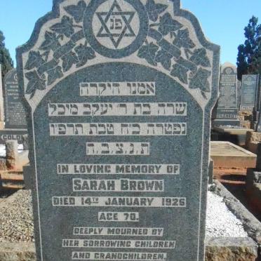BROWN Sarah -1926
